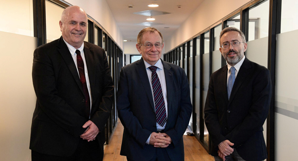 Prof. Ari Shamiss (left), Prof. Rafi Beyar and Michel Habib. Photo: PR Prof. Ari Shamiss (left), Prof. Rafi Beyar and Michel Habib. Photo: PR