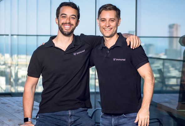 ImmunAI co-founders Noam Solomon and Luis Voloch. Photo: Arik Sultan ImmunAI co-founders Noam Solomon and Luis Voloch. Photo: Arik Sultan