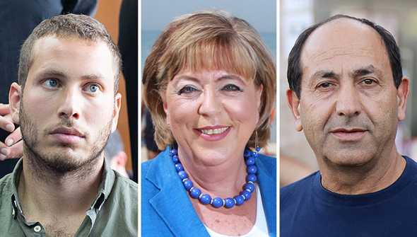 Avner Netanyahu (left), son of former Prime Minister Benjamin Netanyahu, Netanya mayor Miriam Feirberg and businessman Rami Levy were all among those hacked by police. Photo: Avi Mualem, Asaf Friedman, Tal Shahar Avner Netanyahu (left), son of former Prime Minister Benjamin Netanyahu, Netanya mayor Miriam Feirberg and businessman Rami Levy were all among those hacked by police. Photo: Avi Mualem, Asaf Friedman, Tal Shahar